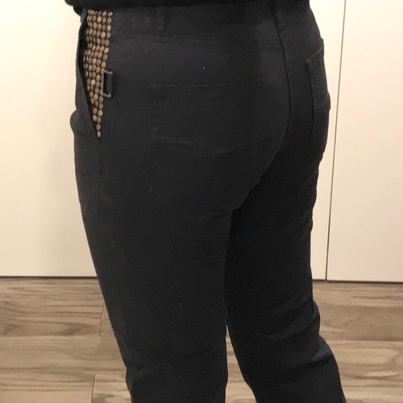 🌤Zadig&Voltaire Eliot studded pants size 34, US8 - Picture 6 of 13